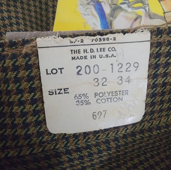 60's brand new old stock Lee jeans. - Picture 2 of 2